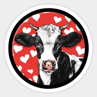 Cow Lover Design Sticker